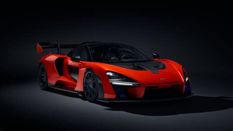 Zdj Cie Mclaren Senna P Czerwony Samoch D Czarne X