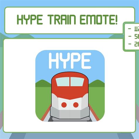 Train Hype Emote Etsy