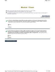 Test 1 Attempt 2 Pdf DAU Page 1 Of 1 Module 1 Exam Here Is Your Test