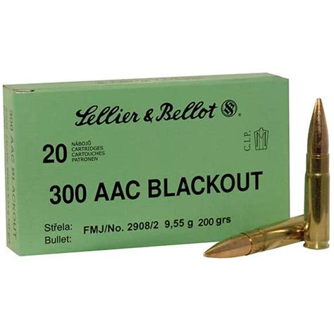 Sellier Bellot Blackout Grain Rounds Fmj Subsonic Gradys