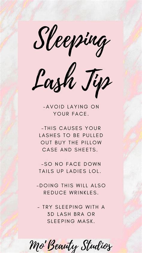 Sleeping Lash Tips Eyelash Extensions Eyelash Tips Lash Quotes