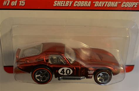 Hot Wheels Compatible Shelby Cobra Daytona Coupe Red Of Special Paint HW Classics Series