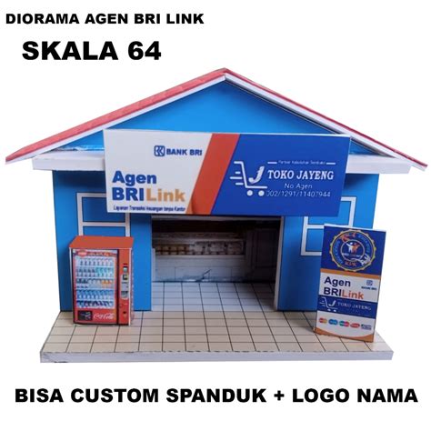 Jual DIORAMA MINIATUR AGEN BRI LINK CUSTOM SESUAI YANG DI MAU BAHAN