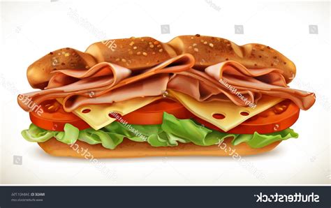 Sub Sandwich Vector at Vectorified.com | Collection of Sub Sandwich ...