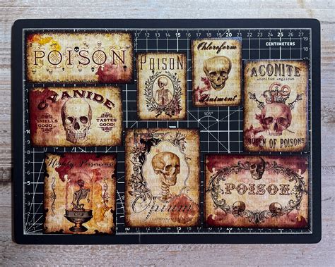 Antique Poison Labels Vintage Poison Stickers Old Poison And Etsy