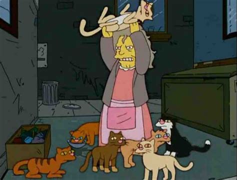 Crazy Cat Lady From The Simpsons Simpsons Characters The Simpsons