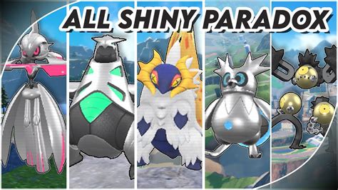 Every Paradox Pokemon Shiny Form Pokemon Scarlet And Violet Youtube