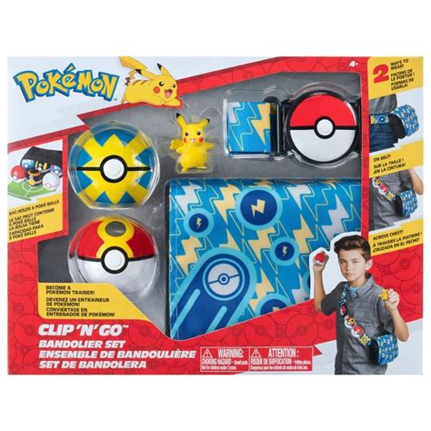 Pokémon Clip ‘N’ Go Bandolier Belt Set with Great Ball and Pikachu ...