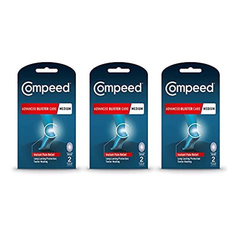 Compeed Advanced Blister Care Hydrocolloid Bandage Cushions 2 Count