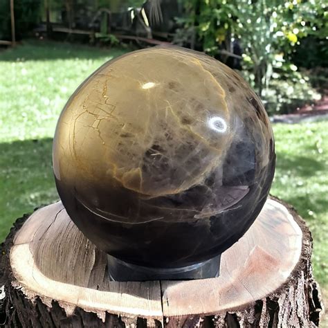 Black Moonstone Sphere 51mm Welcome To Gaea Rare Scottsdale