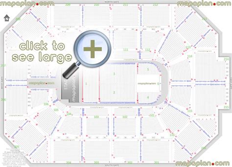 Allstate Arena Seat Row Numbers Detailed Seating Chart Rosemont
