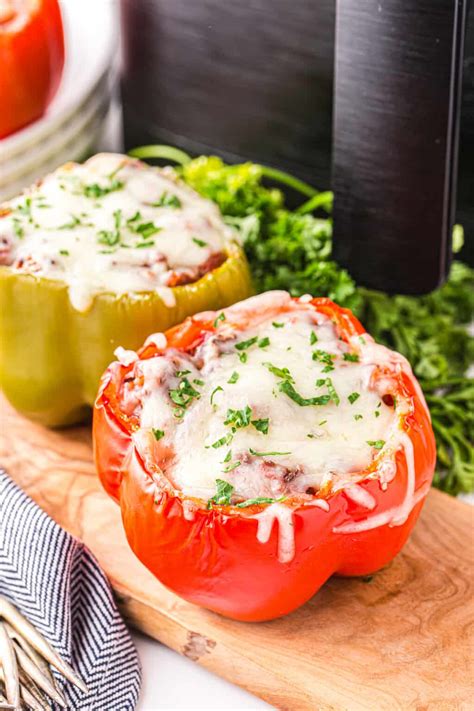 Air Fryer Stuffed Peppers Recipe The Cookie Rookie