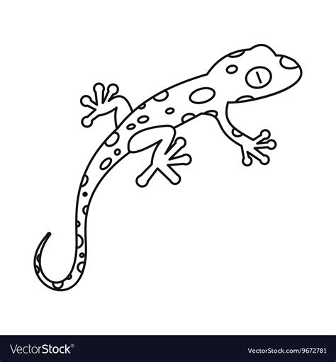 Lizard Outline