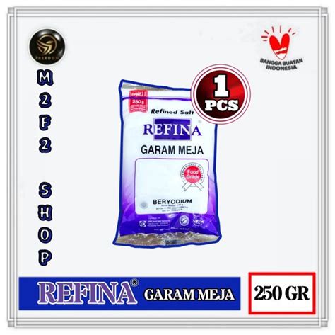 Jual Refina Salt Garam Meja Beryodium Bersih Putih Halus Gr