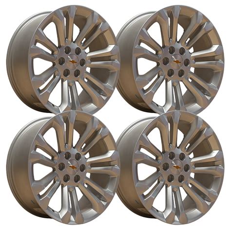 4 Rines SILVER 24 6X139 7 Chevrolet Silverado 1500 GMC Sierra 1500