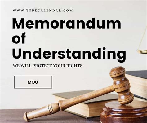 Memorandum Of Understanding Free Printable MOU Templates