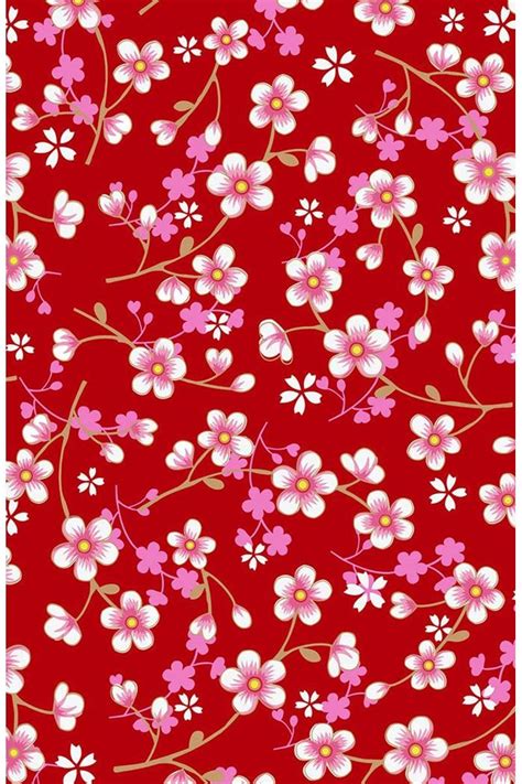 Red Cherry Blossom Wallpaper