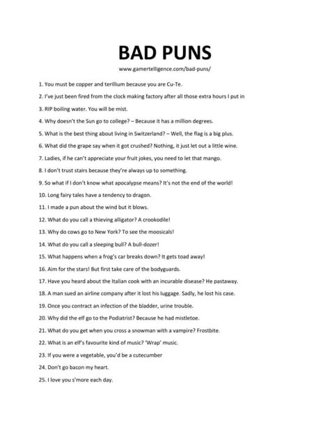 Enjoy 31 Epic Bad Puns – Hilarious, Certified To Really Make You Laugh!