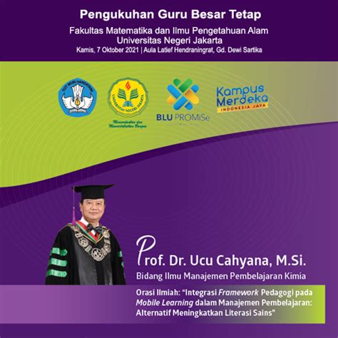 Selamat Dan Sukses Pengukuhan Guru Besar Prof Dr Ucu Cahyana M Si LPPM