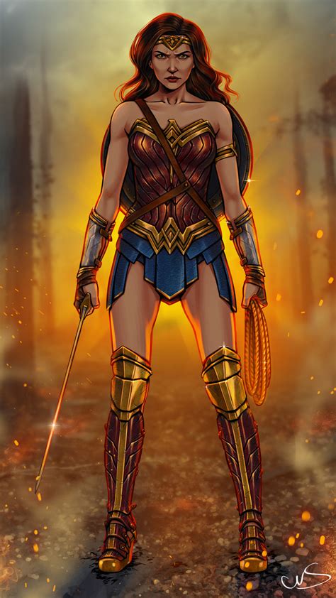 1080x1920 Wonder Woman Hd Superheroes Artist Artwork Digital Art