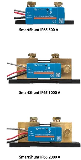 Victron Energy 1000A 50mV SmartShunt IP65 Instruction Manual