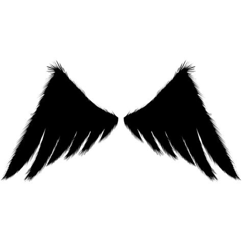 Illustration Of Two Black Wings On A Transparent Background 16700805