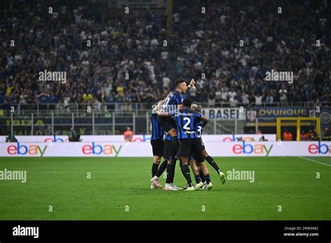 Milan Italy 16th Sep 2023 Marcus Thuram Of Inter Fc Celebrating