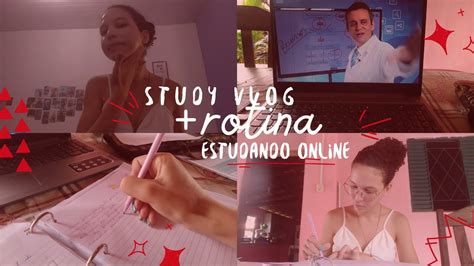 STUDY VLOG ROTINA Estudando por um preparatório online YouTube