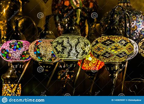 Traditional Bright Decorative Hanging Turkish Lamps And Colourful