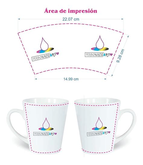 Taza Mágica Cónica 12 Oz Personalizada Sublimada Mayoreo Envío gratis