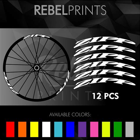 Zipp Pcs Wheel Rim Sticker Decals Vinyl For Mountain Bikes Road