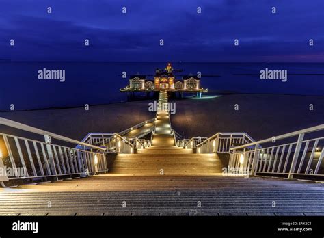 Blue Sky Architecture Baltic Seaside Resort Town Hi Res Stock