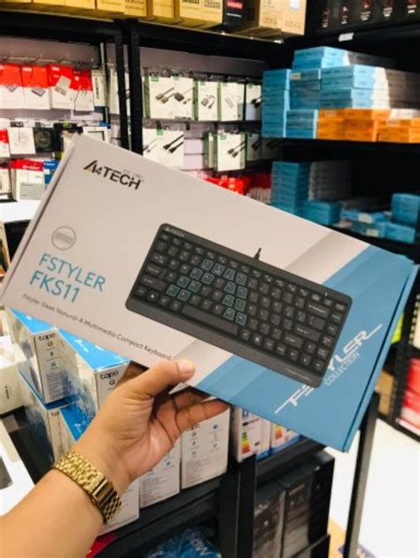 A4Tech FKS11 Fstyler Compact Size Wired Keyboard USB Grey On Carousell