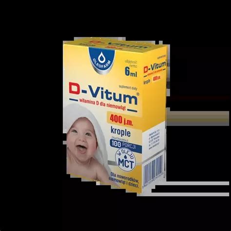 D Vitum krople witamina D w kroplach dla niemowląt 6ml Oleofarm24