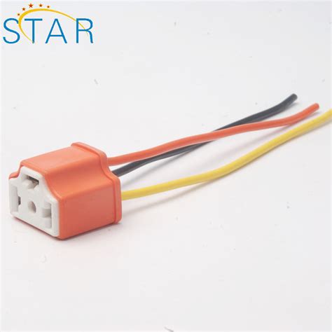 H4 9003 Ceramic Wire Wiring Headlight Harness Sockets For Car Headlight Socket Wire Harness