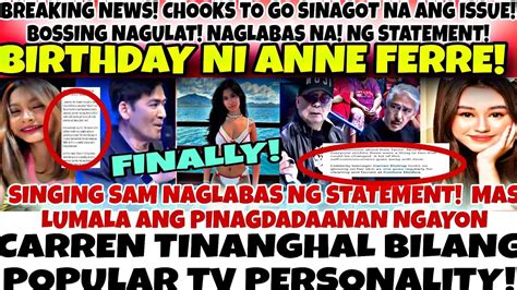 BREAKING NEWS BOSSING VIC SOTTO REAKSYON SA CHOOKS TO GO STATEMENT