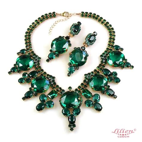 Emerald Green Crystal Necklace Set Agrohort Ipb Ac Id