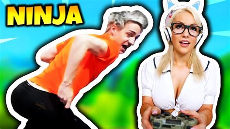 Ninja Imitates Female Streamers Fortnite Daily Funny Moments Ep 61 Youtube