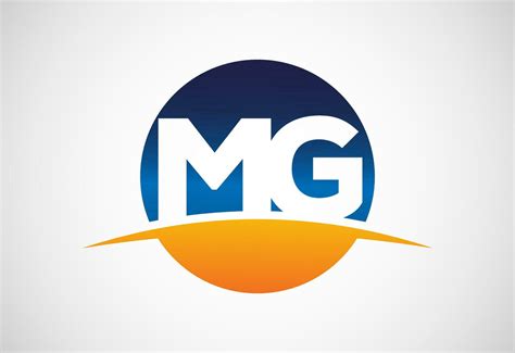 Initial Letter M G Logo Design Vector Graphic Alphabet Symbol For