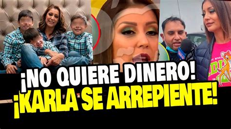 Karla Tarazona Se Arrepiente Y No AceptarÁ Dinero De Su Esposo Rafael Fernandez Youtube