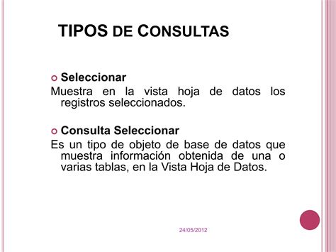 Tipos De Consultas PPT Descarga Gratuita