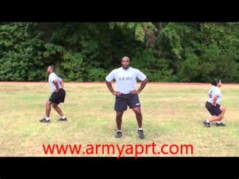 Army PRT Forward Lunge YouTube