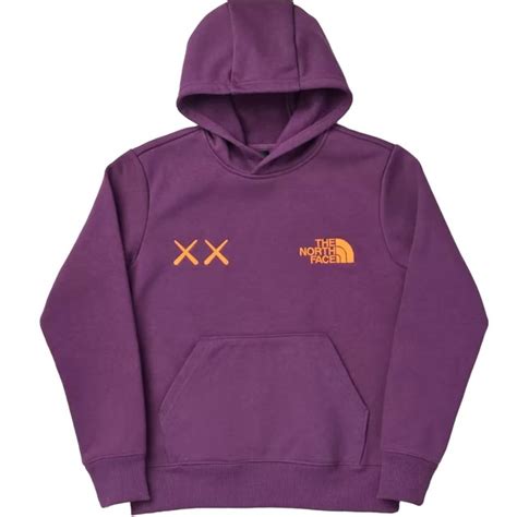 Kaws X The North Face Youth Hoodie Blackberry Wine Kaws Shop