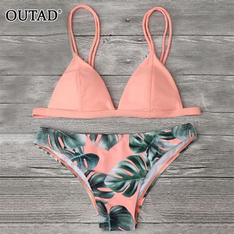 OUTAD Sexy Bikinis Women Swimsuit Bathing Suits Thin Strap Swimwear