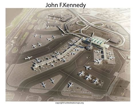 JFK Airport Map | John F Kennedy Airport Map with Terminals