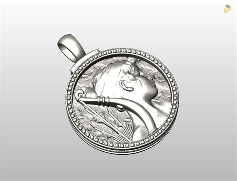 Horoscope Zodiac Sign Sagittarius Pendant D Model D Printable Cgtrader