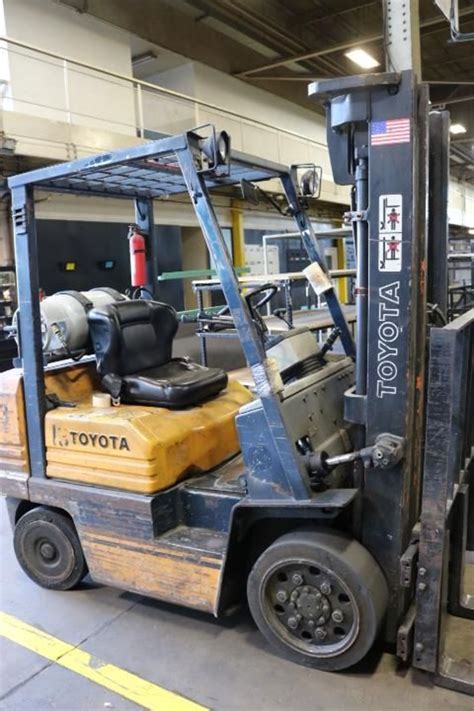 Toyota Forklift Model 5fgc25 5000 Lb Lpg W Side Shift Sn 12472