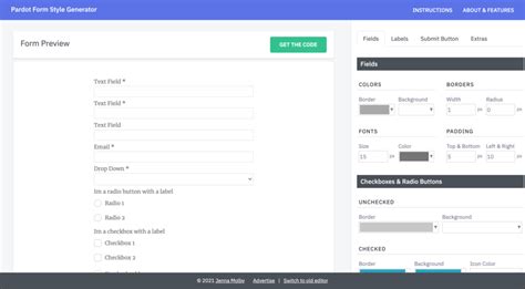 Introducing The Updated Pardot Form Style Generator The Spot