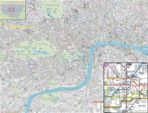 London Detailed Landmark Map London Maps Top Tourist Attractions