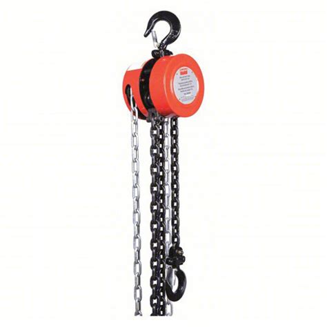 DAYTON MANUAL CHAIN HOIST HOOK MOUNTED NO TROLLEY 1 000 LB LIFTING